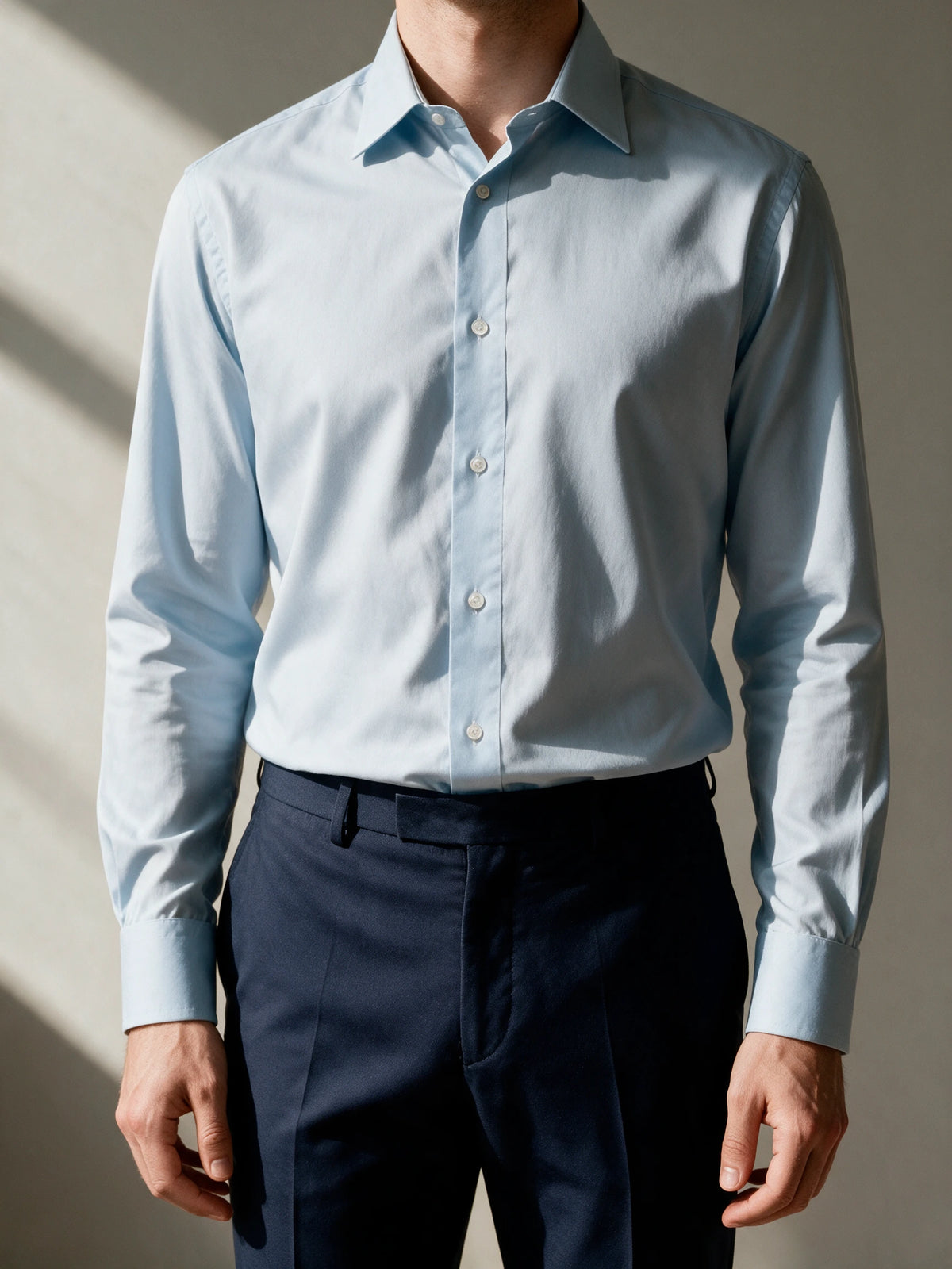 Camisa fit regular - Azul