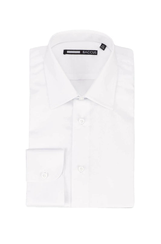 Camisa regular com bolso - Branco