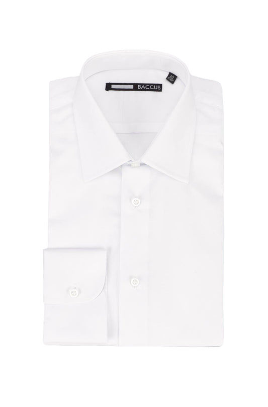 Camisa regular com bolso - Branco