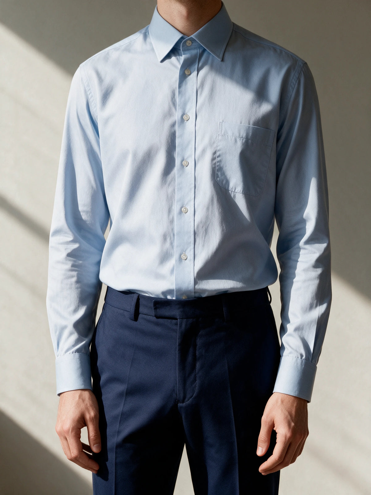 Camisa fit regular - Azul
