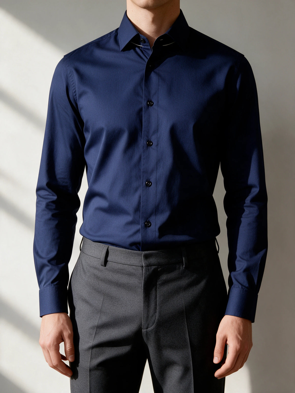 Camisa slim fit - Marinho