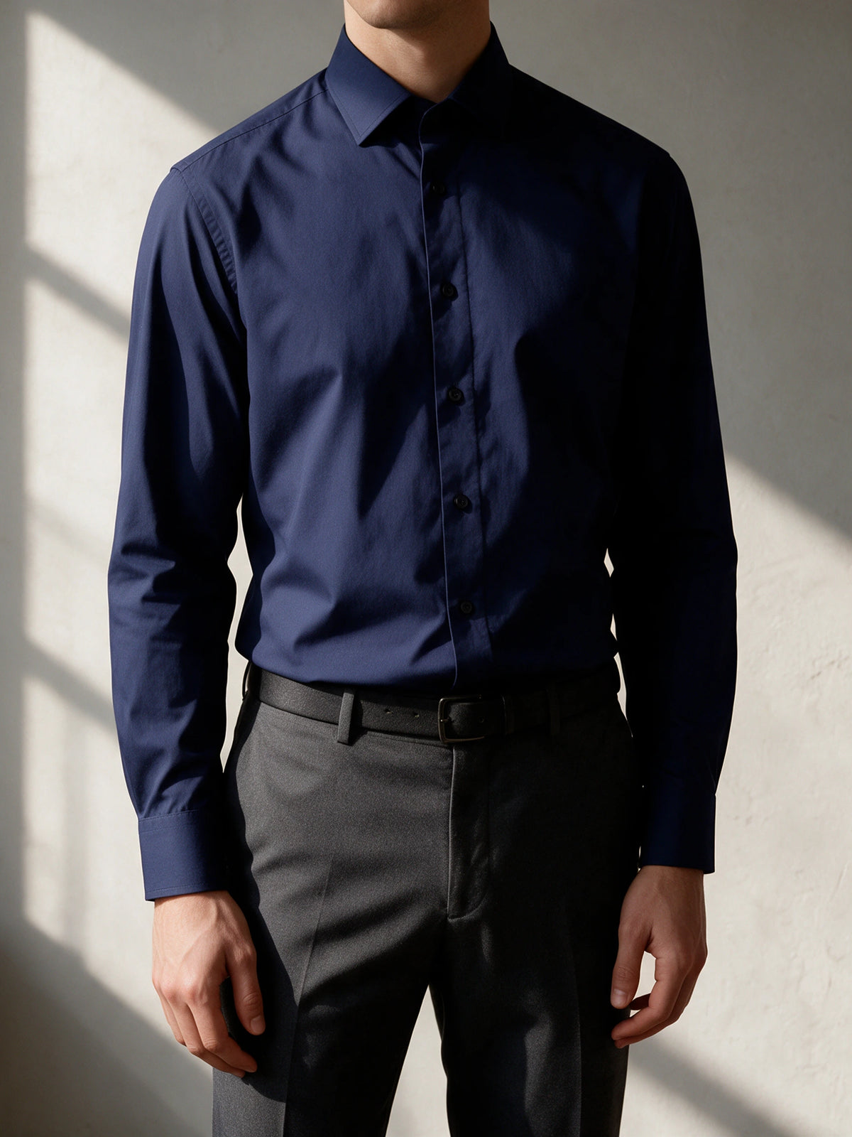 Camisa slim fit - Marinho