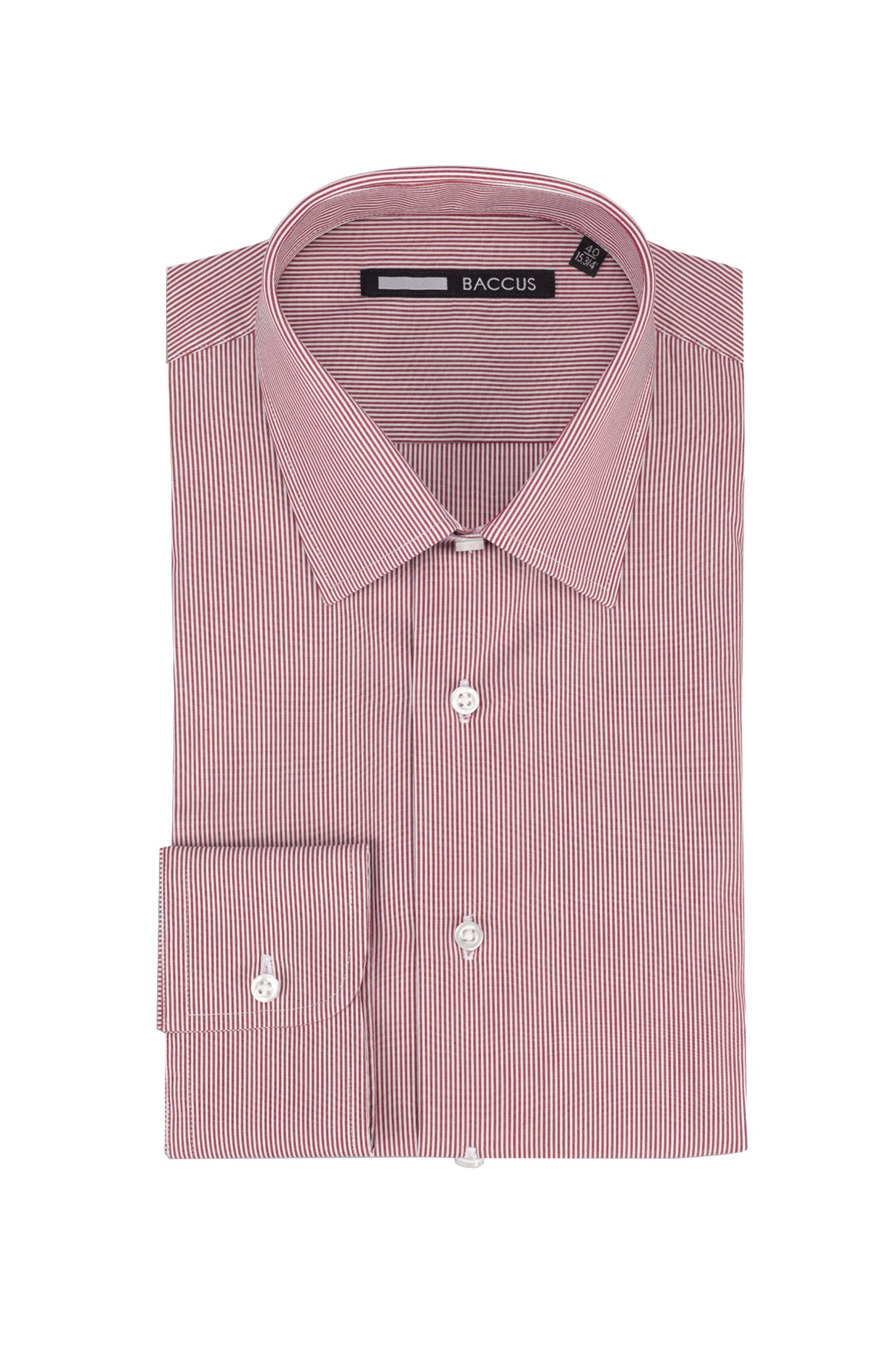 Men's striped shirt - Bordeaux