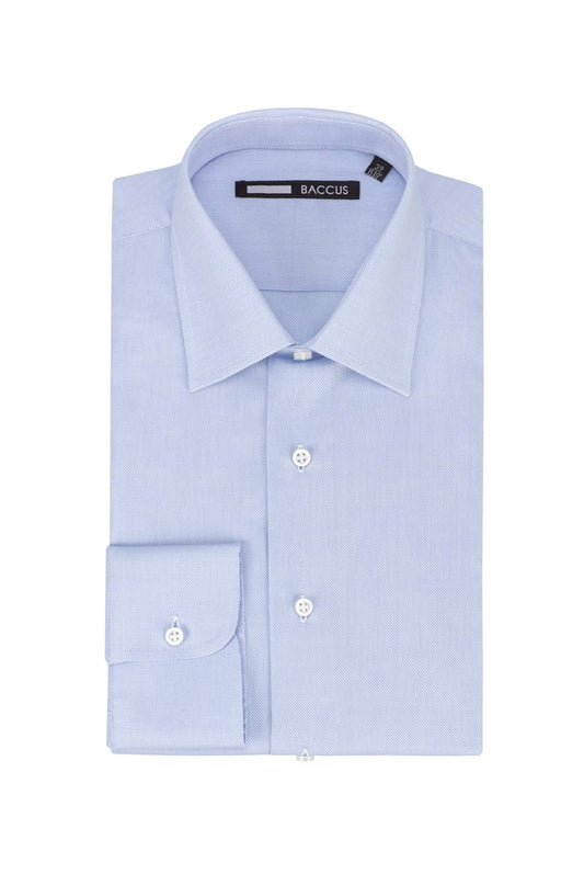 Plain faux shirt - Blue