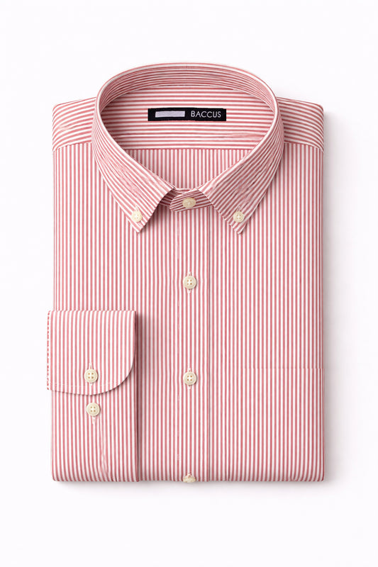 Camisa com risca - Bordeaux