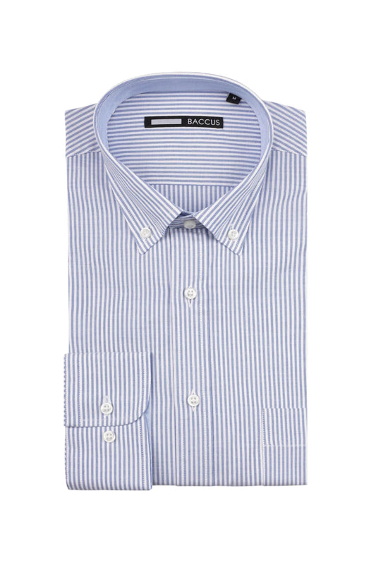 Camisa com risca - Azul