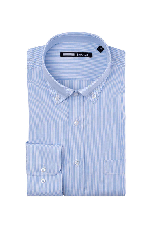 Camisa 100% algodão - Azul
