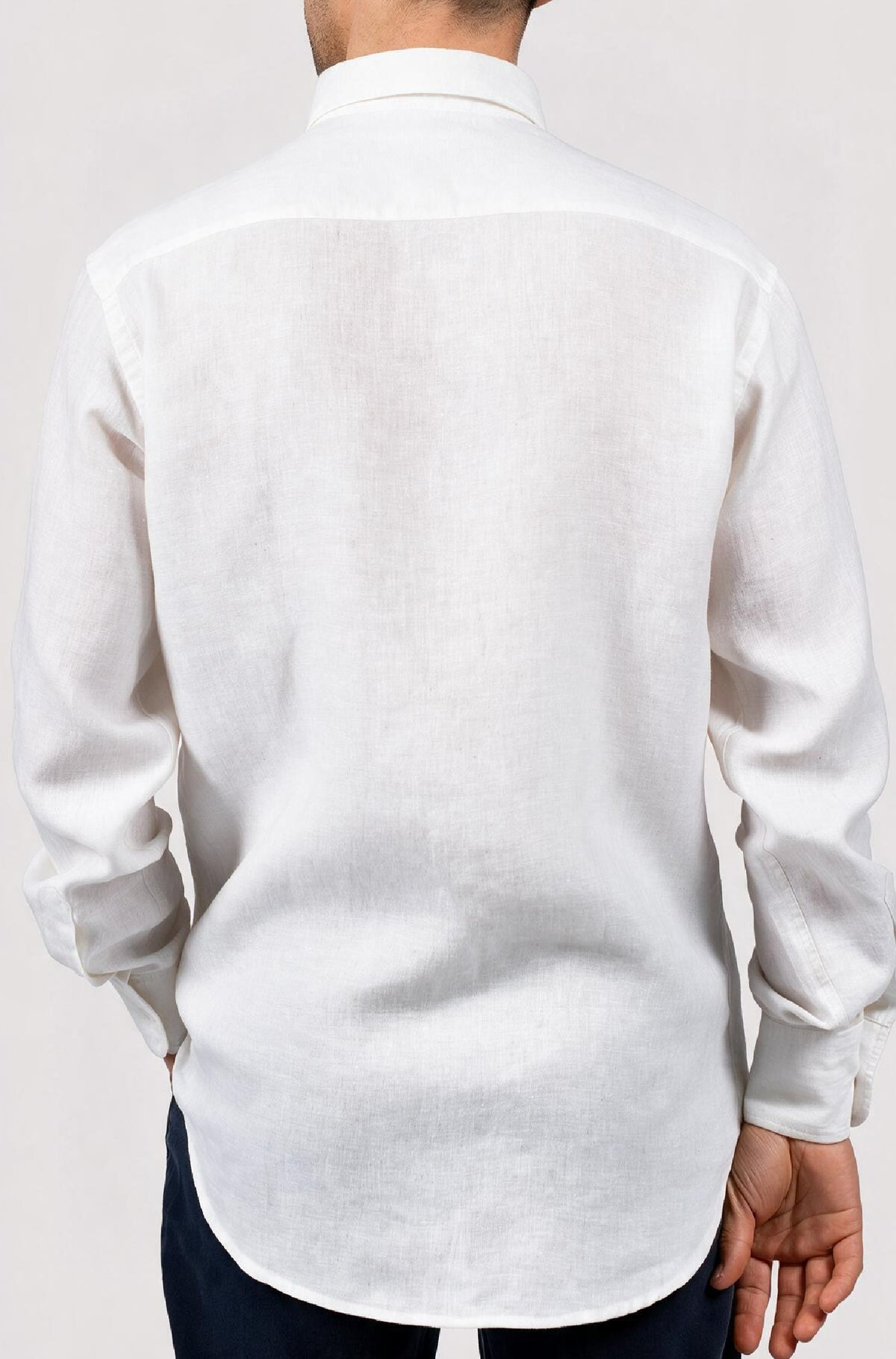 Men's plain shirt - White