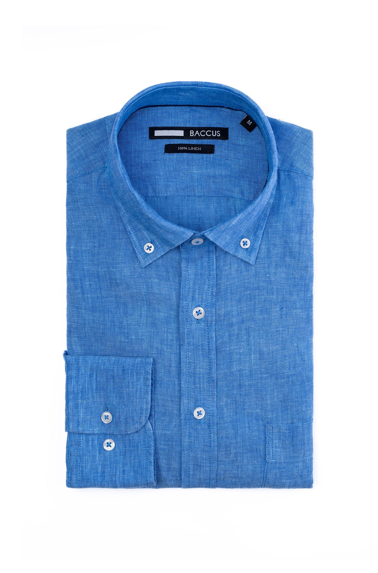 Camisa lisa para homem - Azul