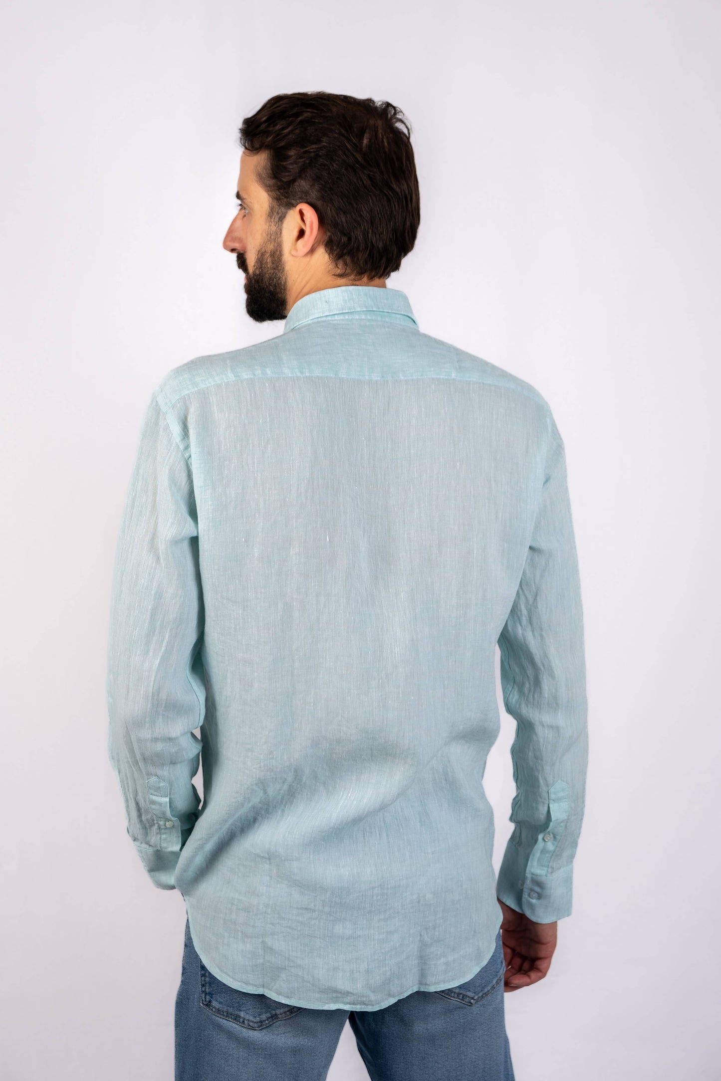 Camisa lisa para homem - Verde