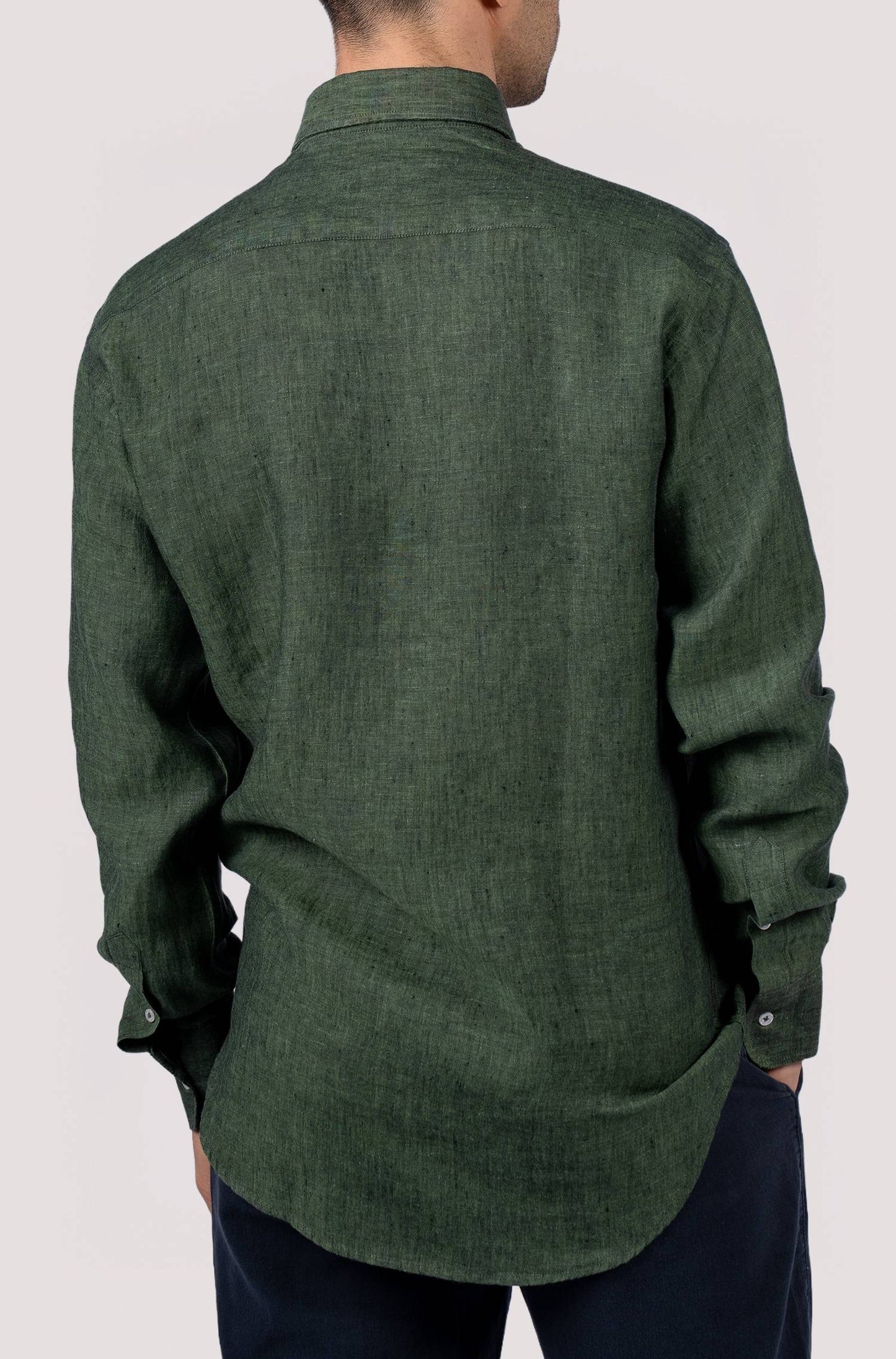 Camisa lisa para homem - Verde