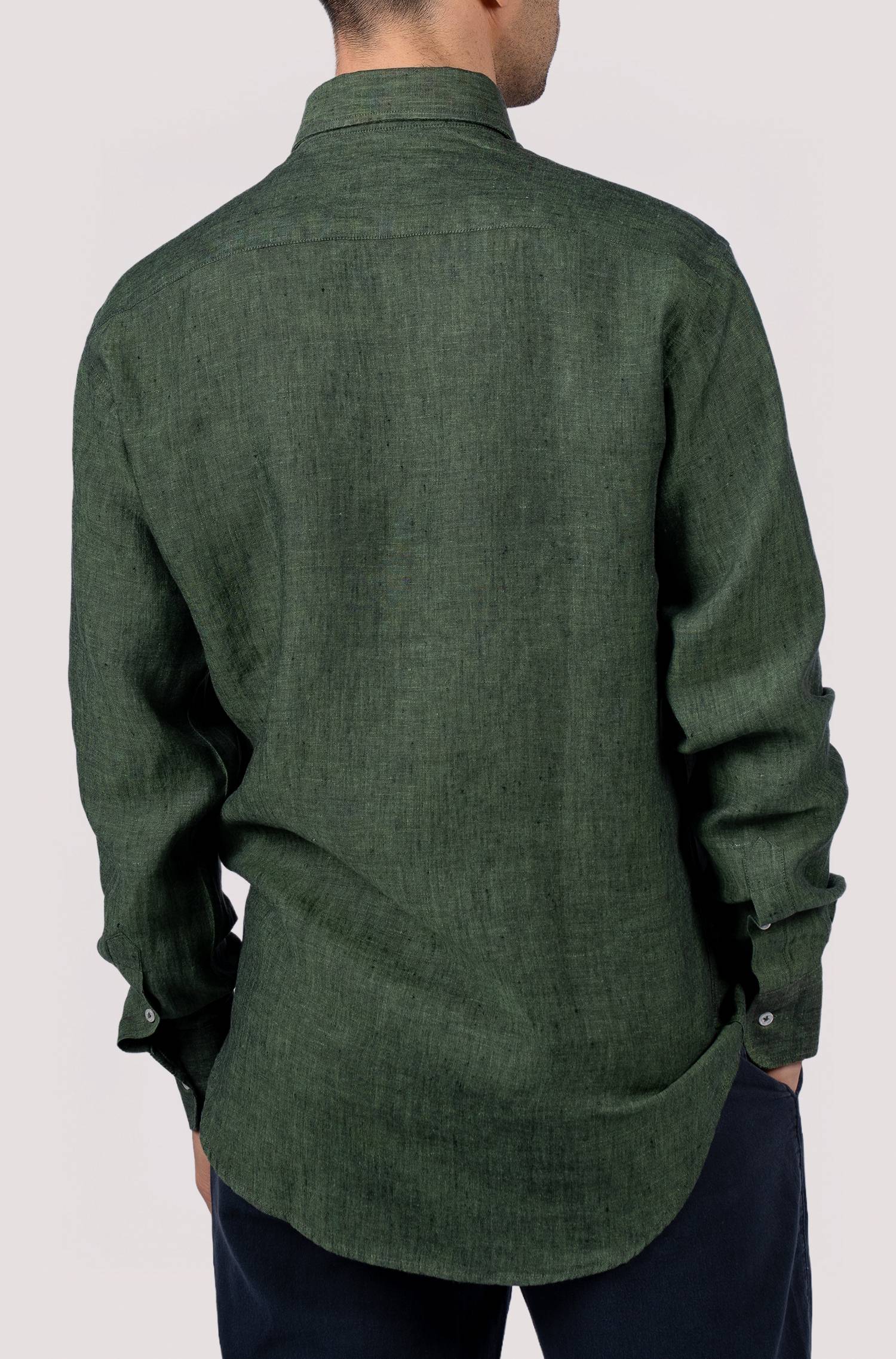 Camisa lisa para homem - Verde