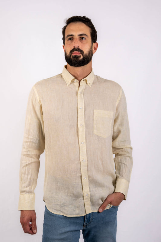 Camisa de linho - Amarelo