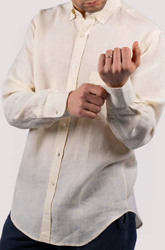 Men's Plain Shirt - Yellow