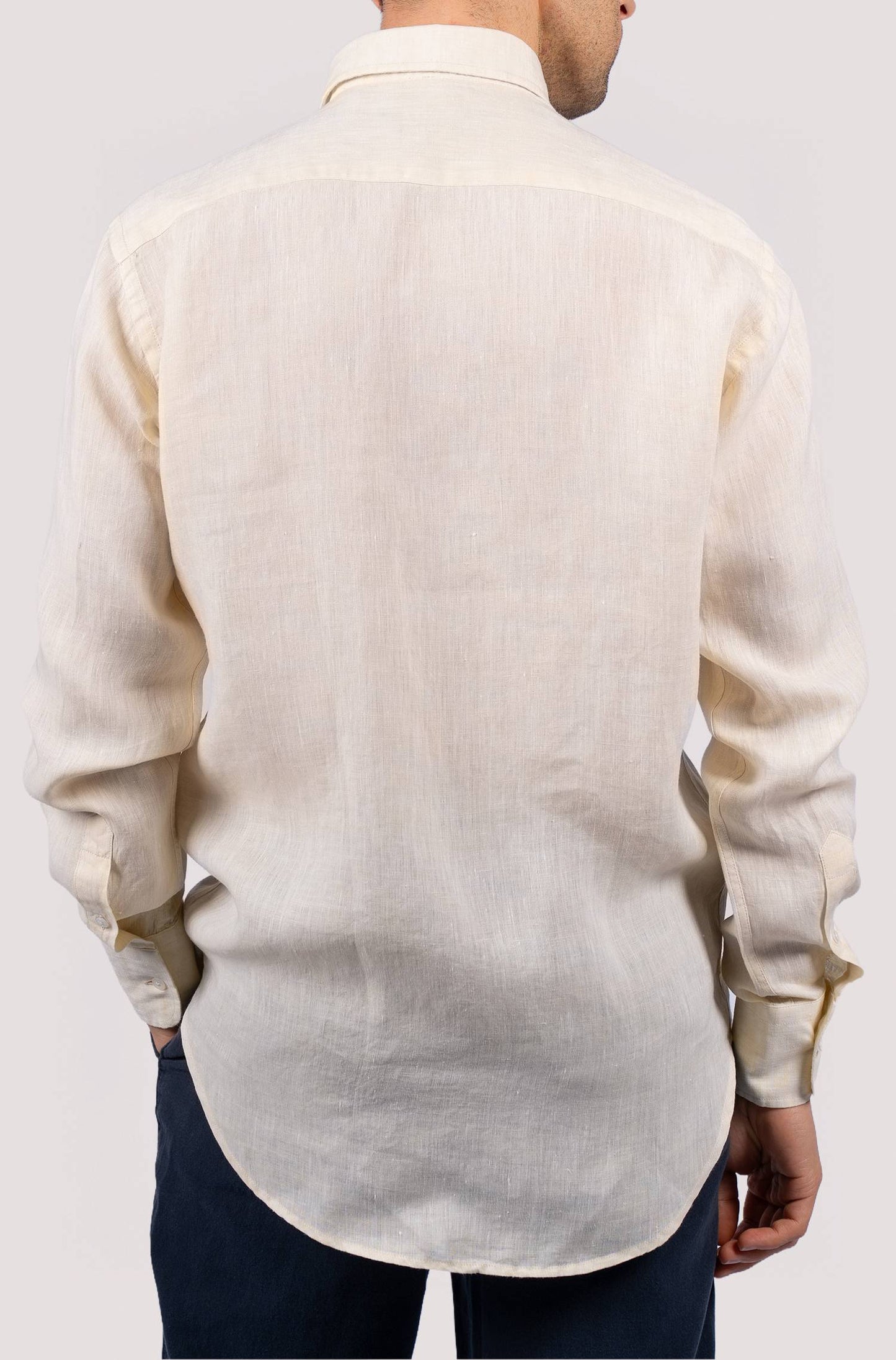Camisa lisa para homem - Amarelo
