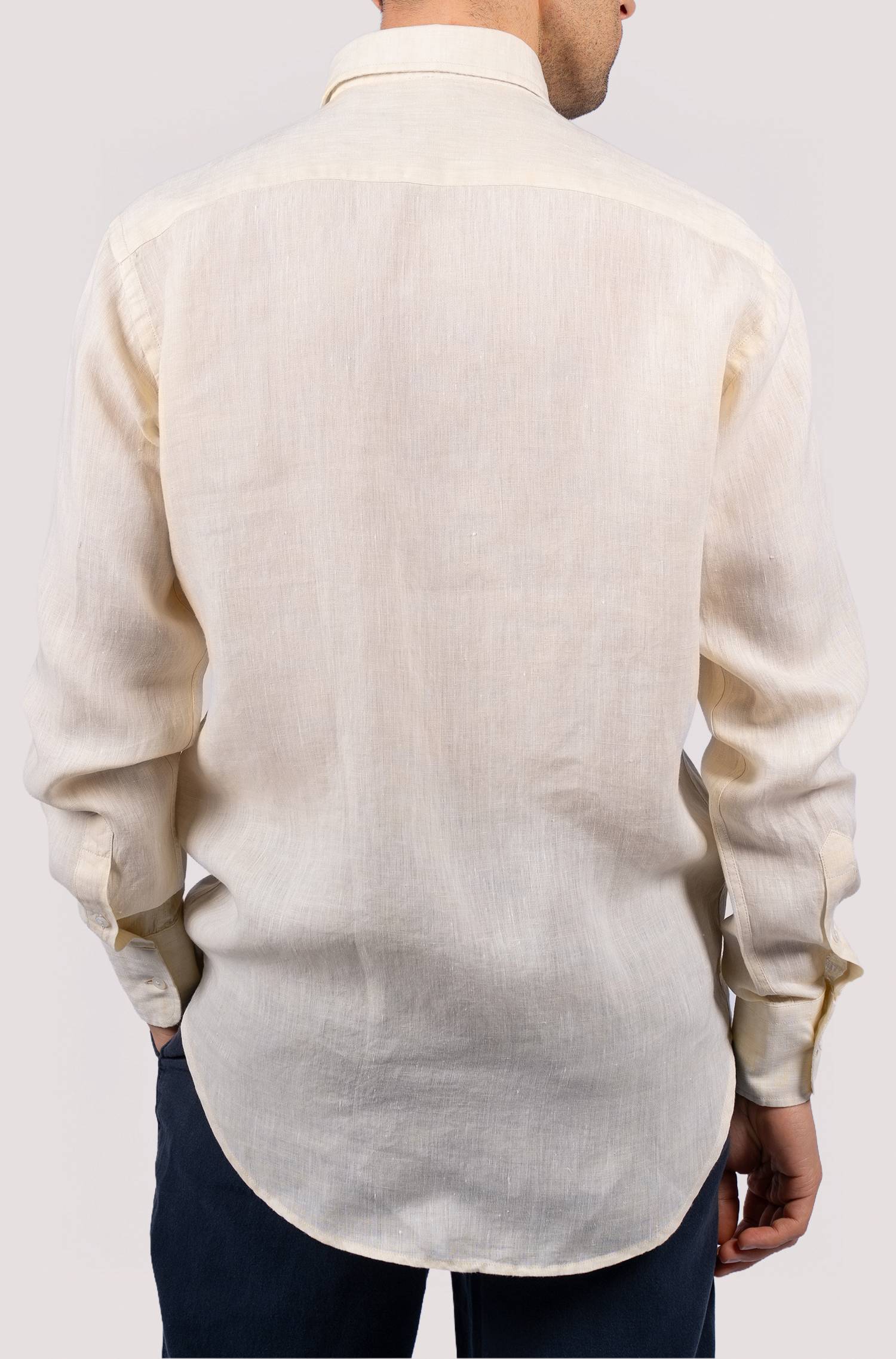Camisa lisa para homem - Amarelo