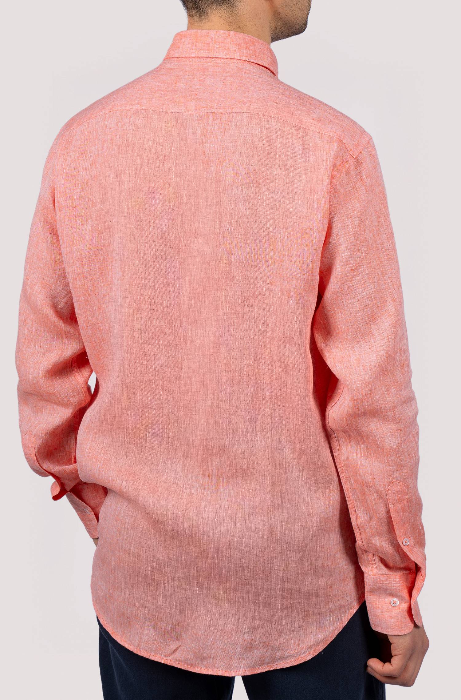 Camisa lisa para homem - Laranja