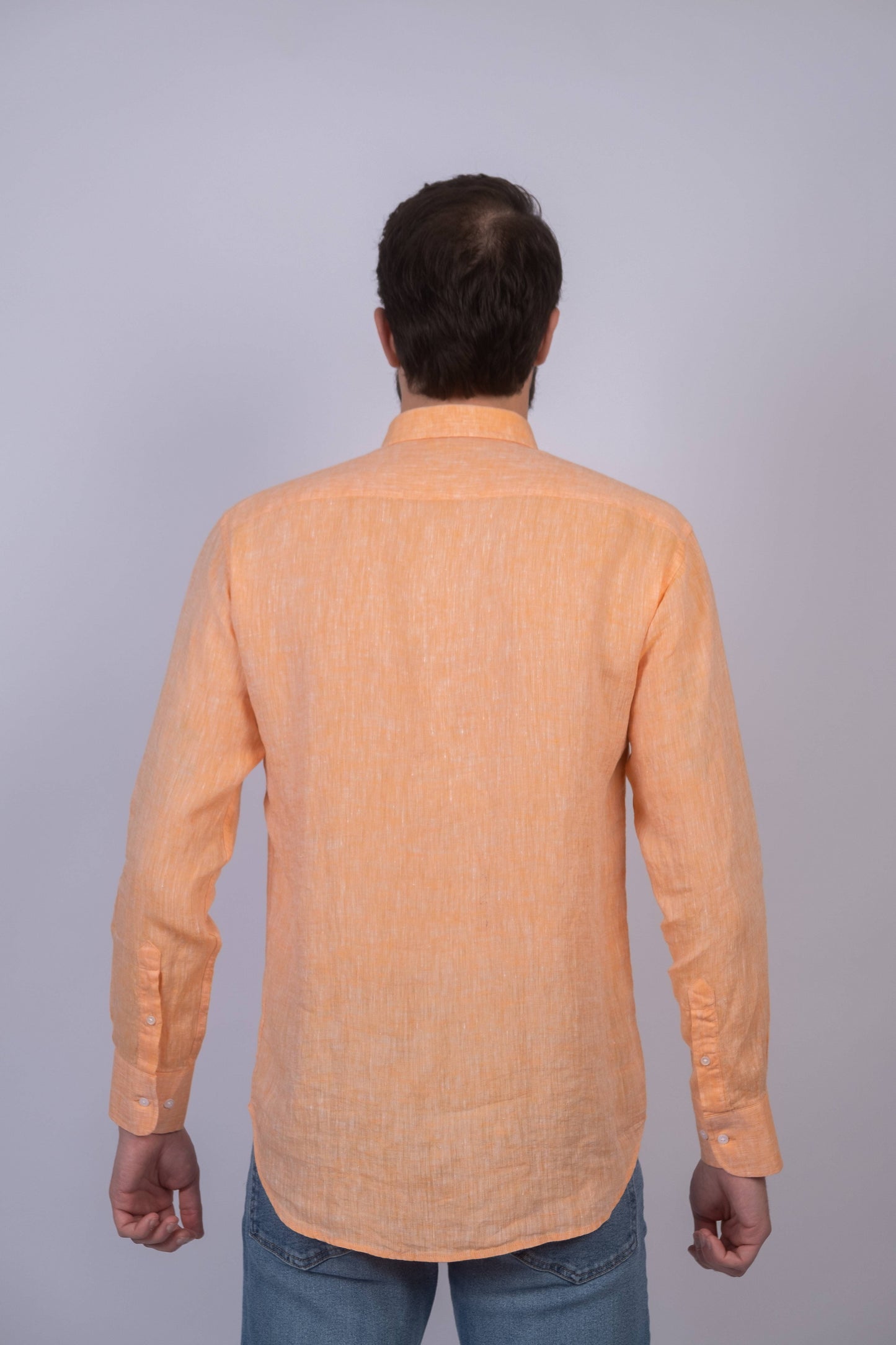 Camisa lisa para homem - Laranja