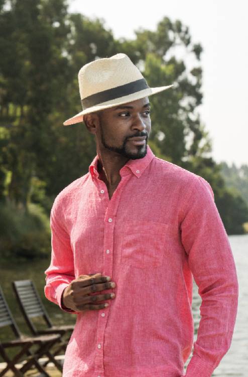 Camisa lisa para homem - Vermelho