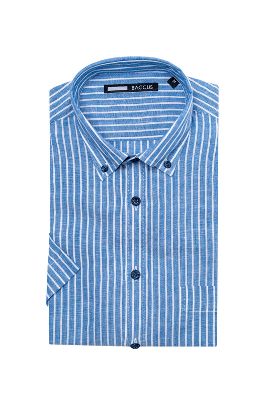 Camisa manga curta - Azul