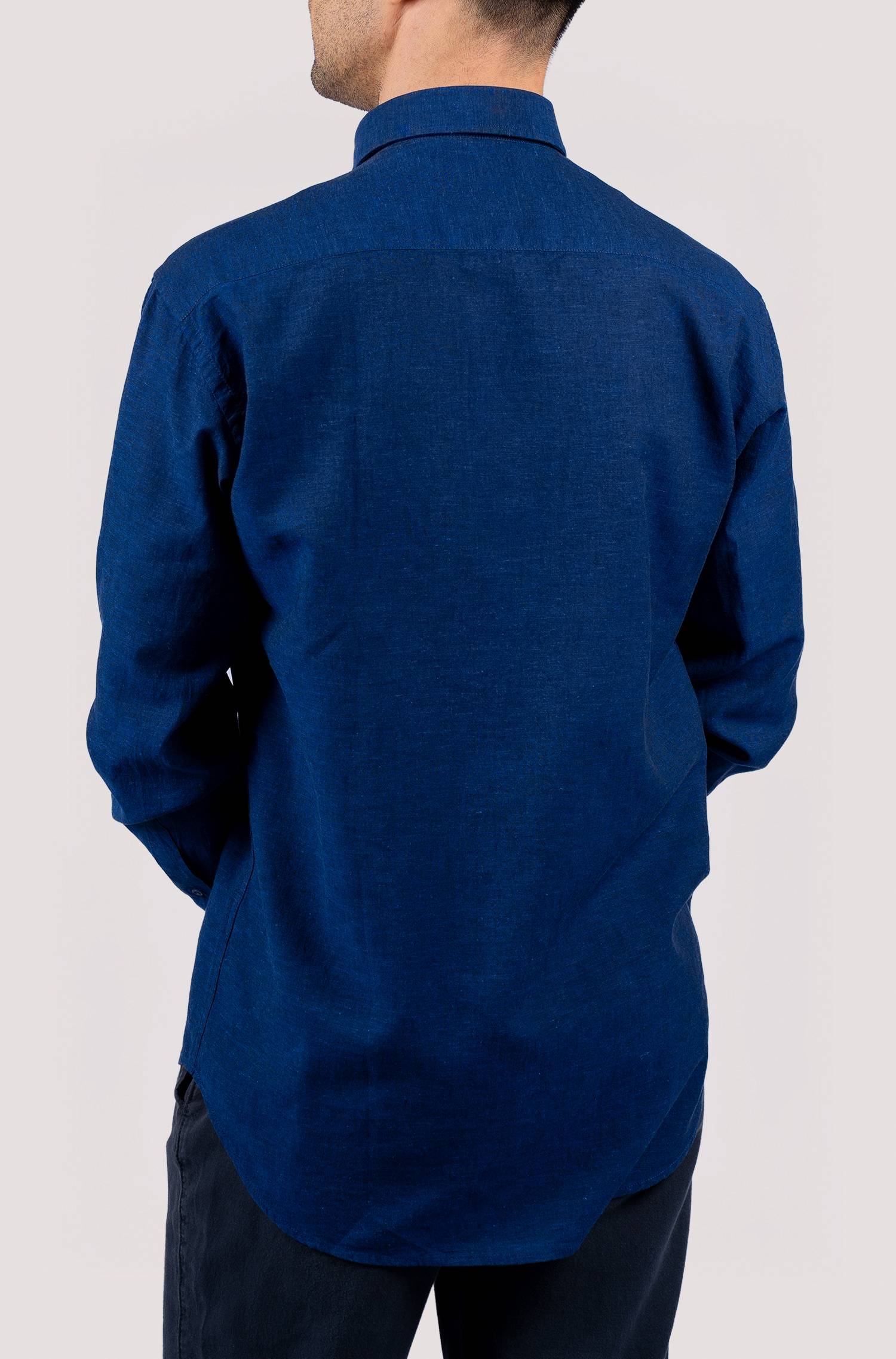 Men's Plain Shirt - Navy Blue