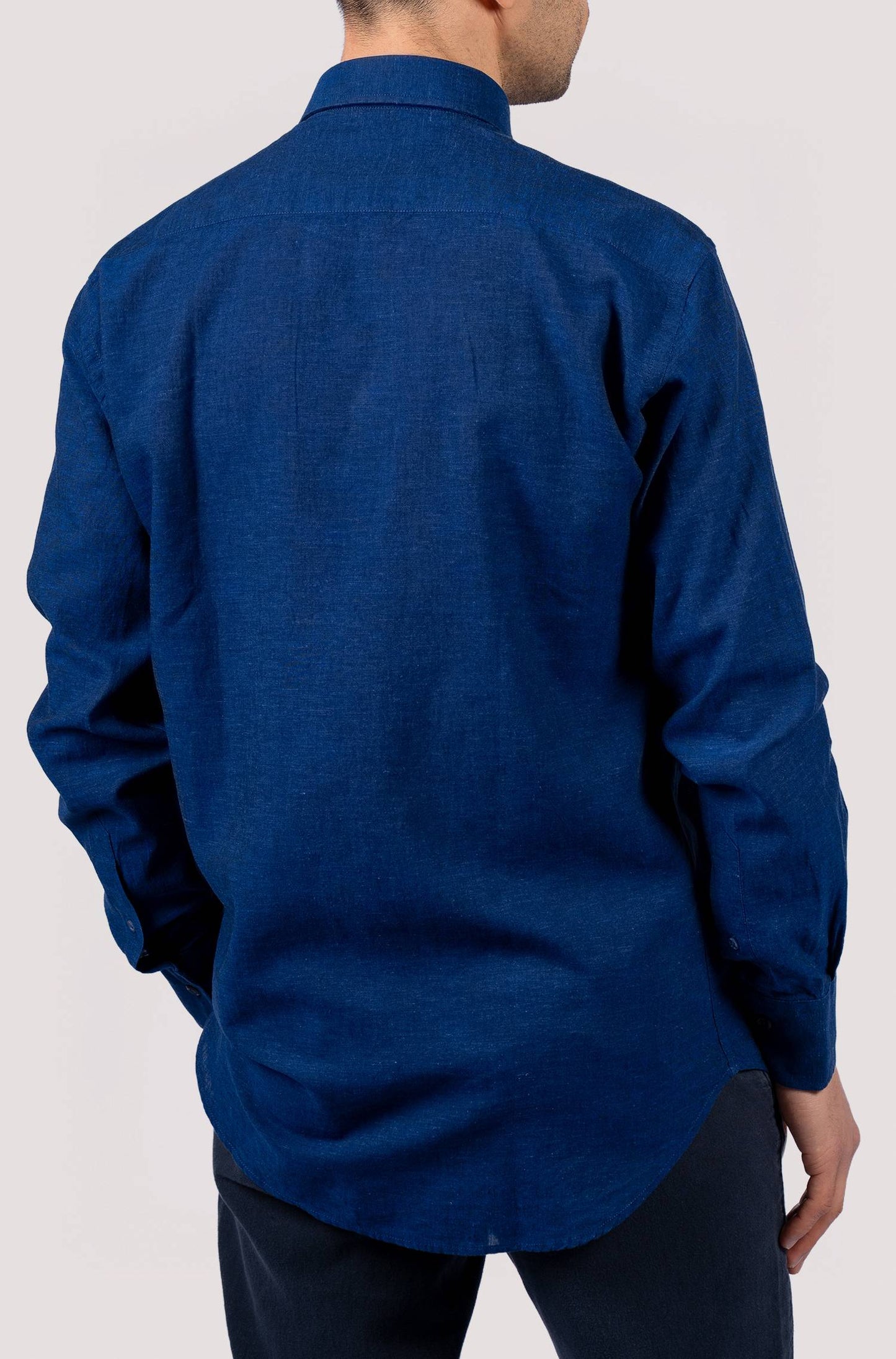 Men's Plain Shirt - Navy Blue