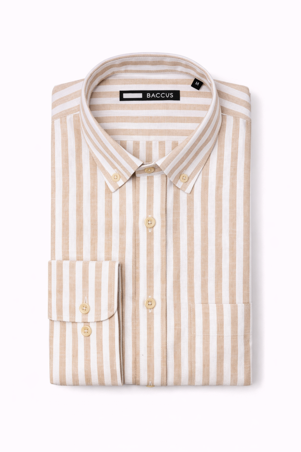 Camisa de linho e algodão - Bege