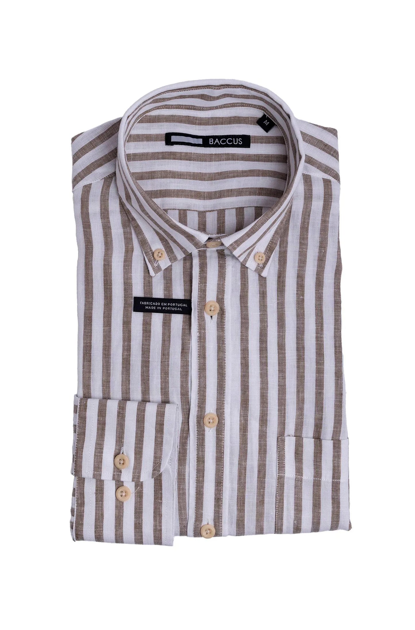 Camisa de linho e algodão - Bege