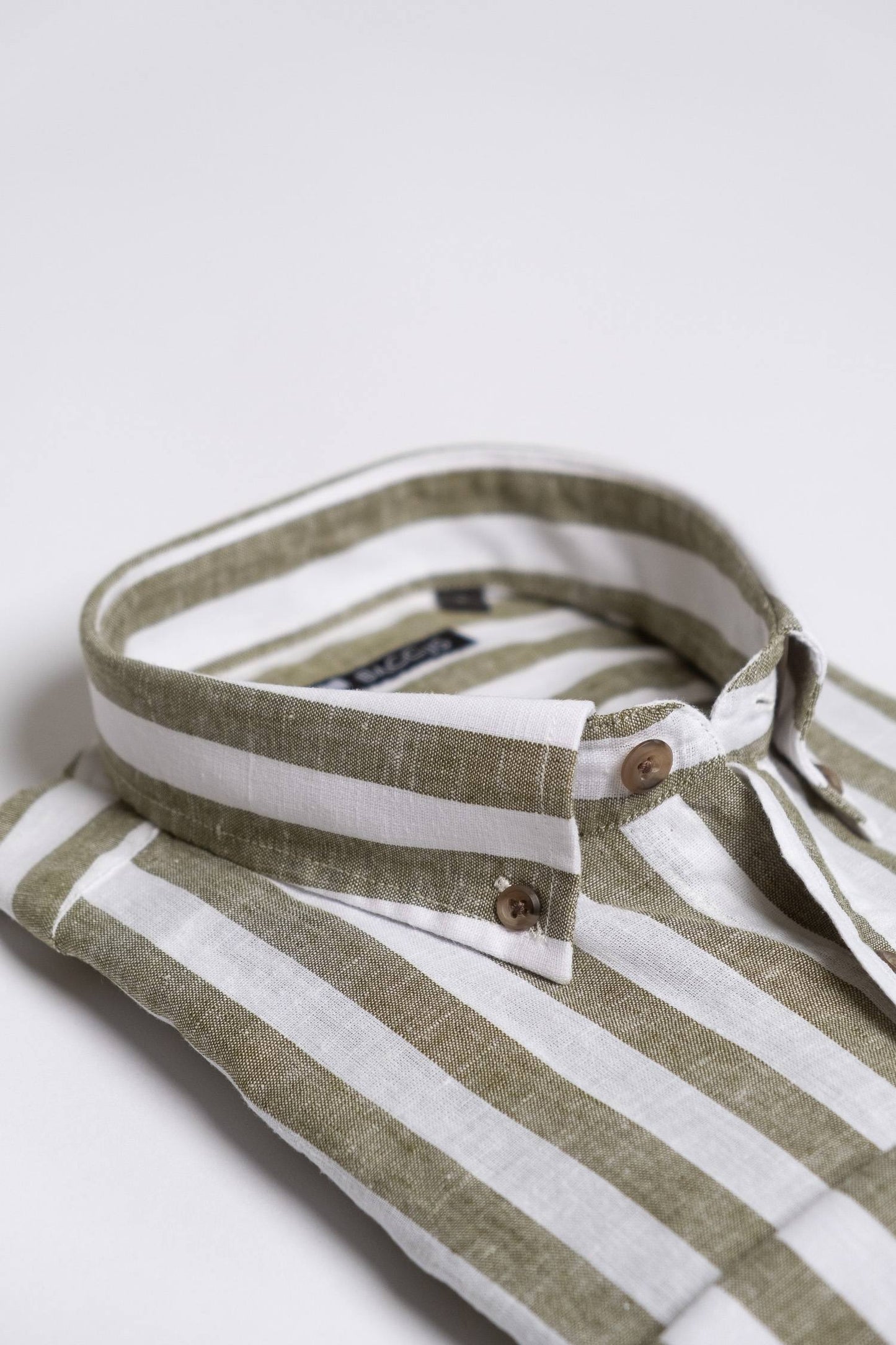 Camisa de linho e algodão - Verde