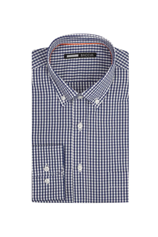 Checkered pattern shirt - Blue