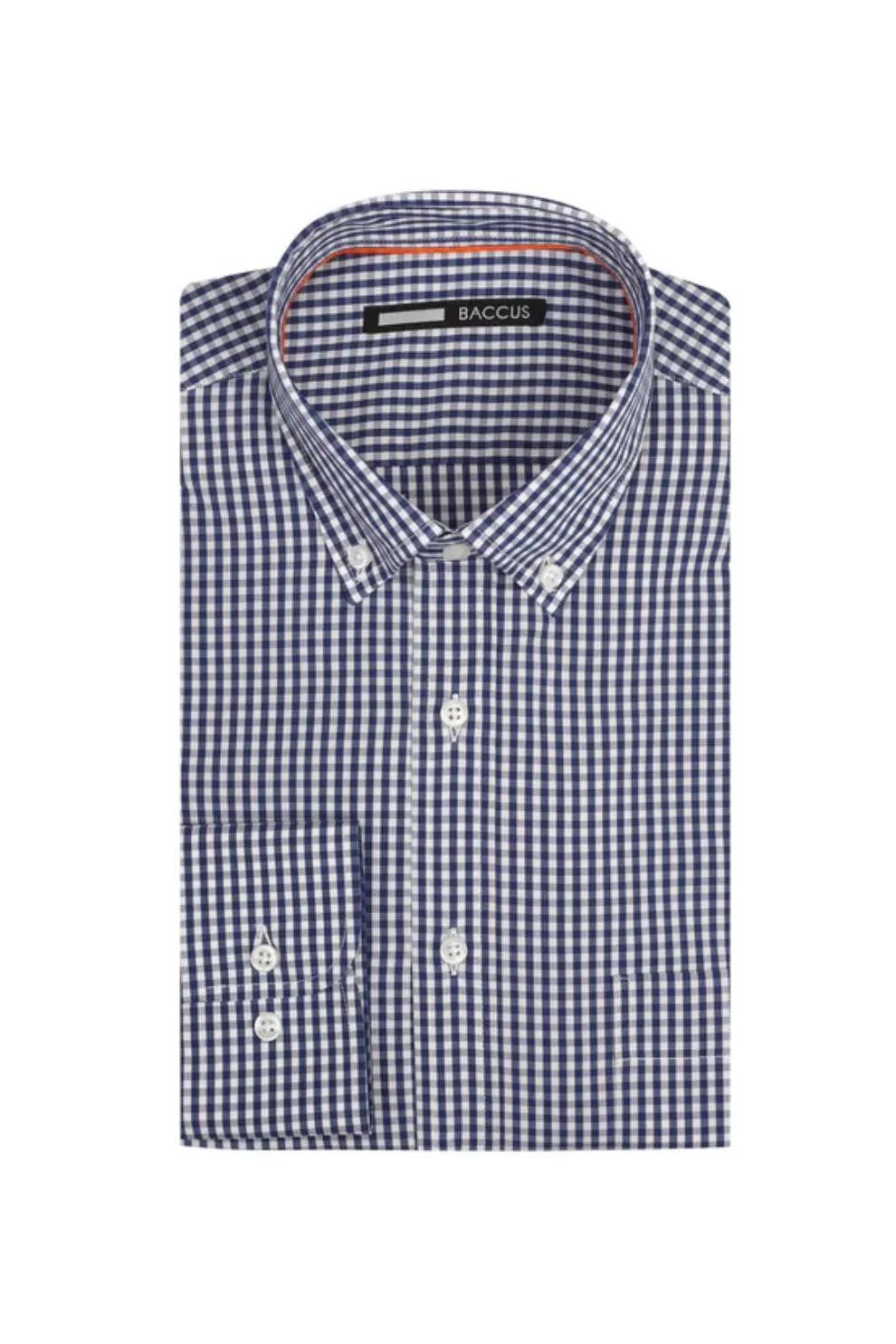 Camisa padrão quadrados - Azul