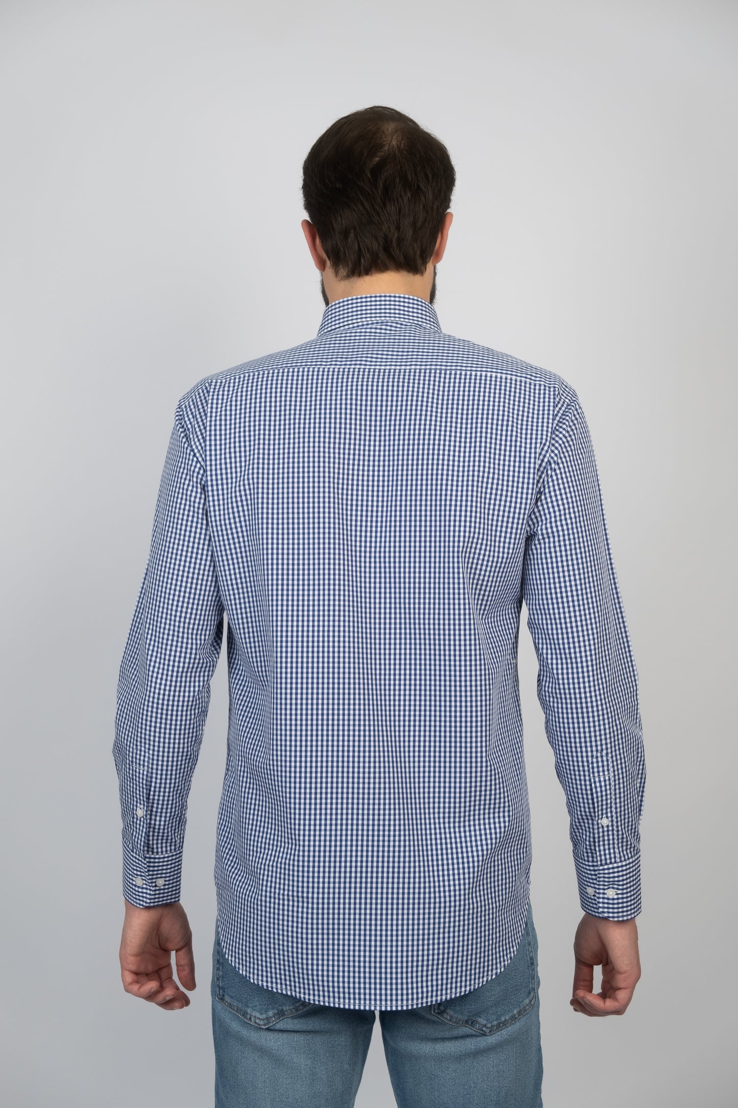 Checkered pattern shirt - Blue