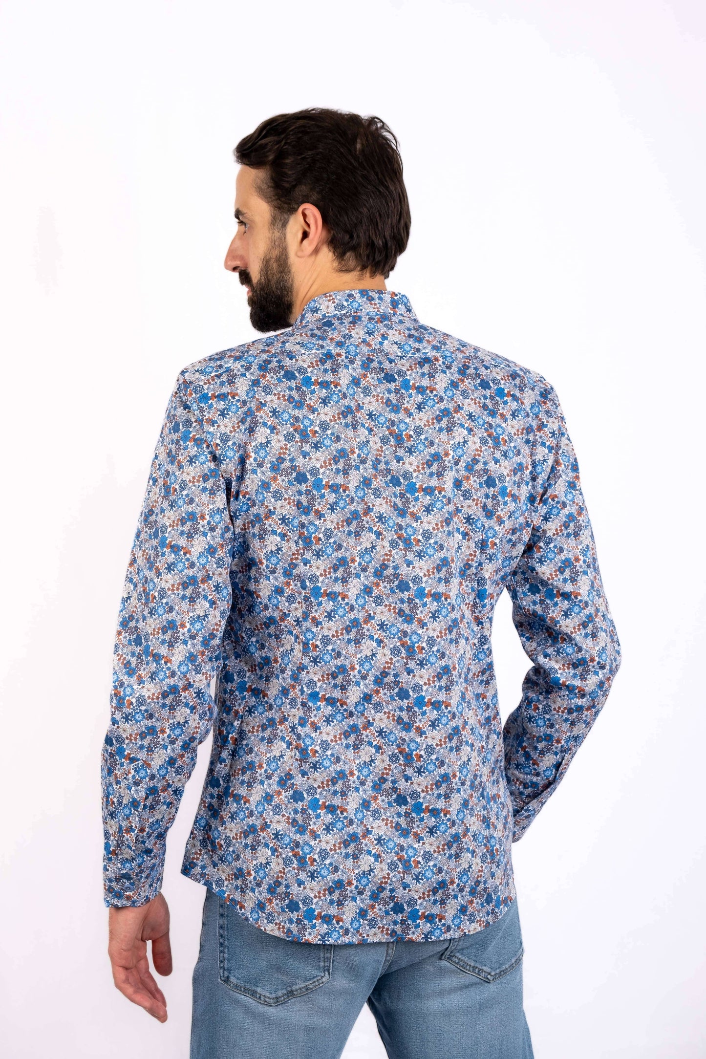 Camisa Baccus estampada - Azul