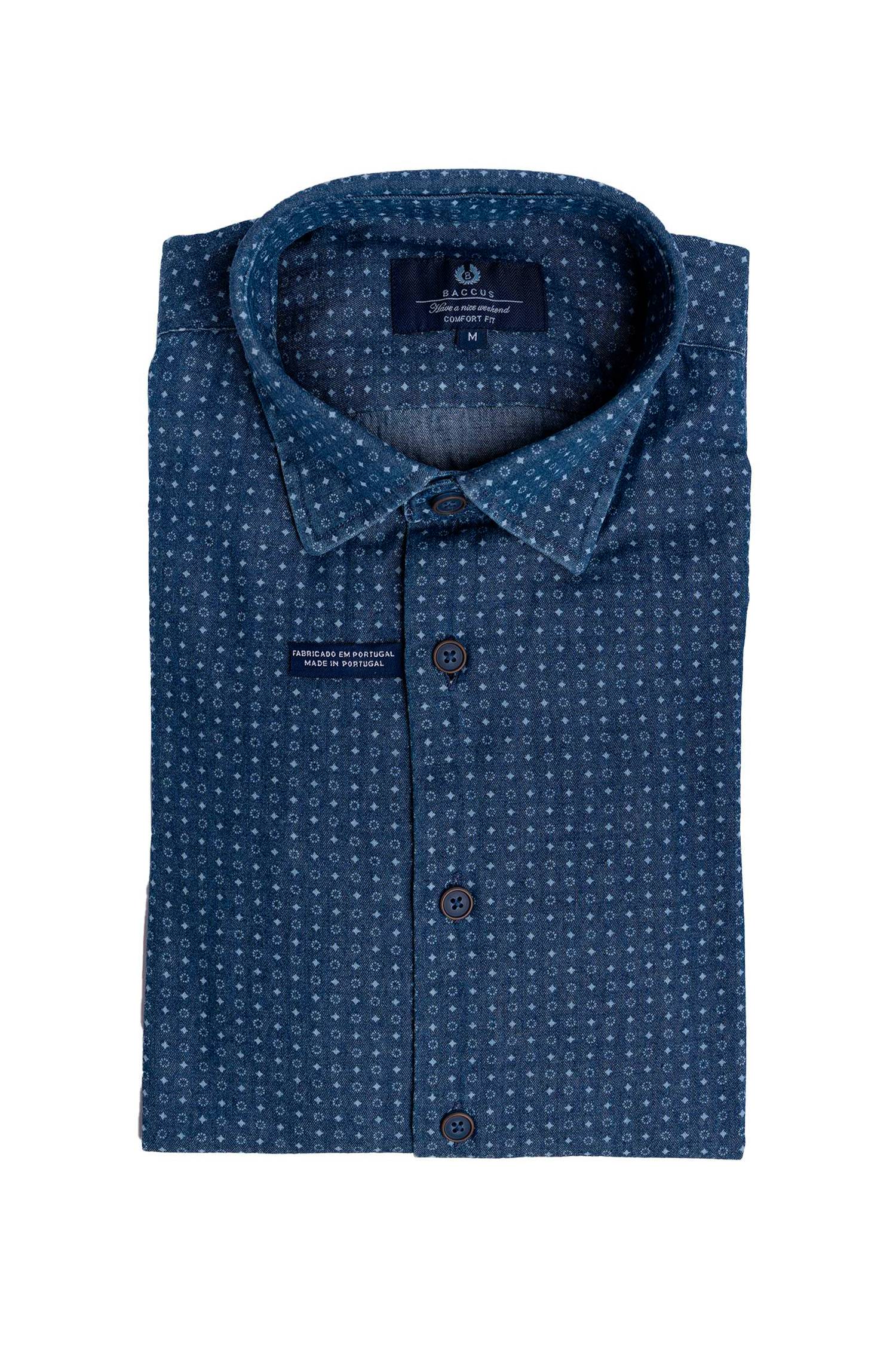 Camisa de ganga - Azul
