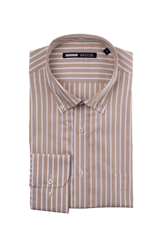 Men's striped shirt - Beige