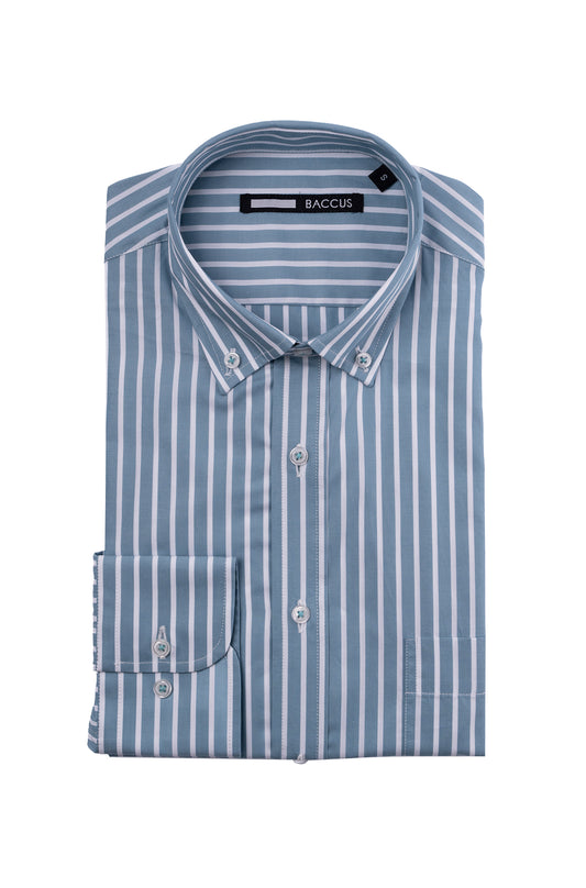 Men's striped shirt - Green