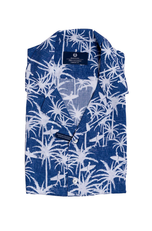 Camisa hawaiana Baccus - Azul