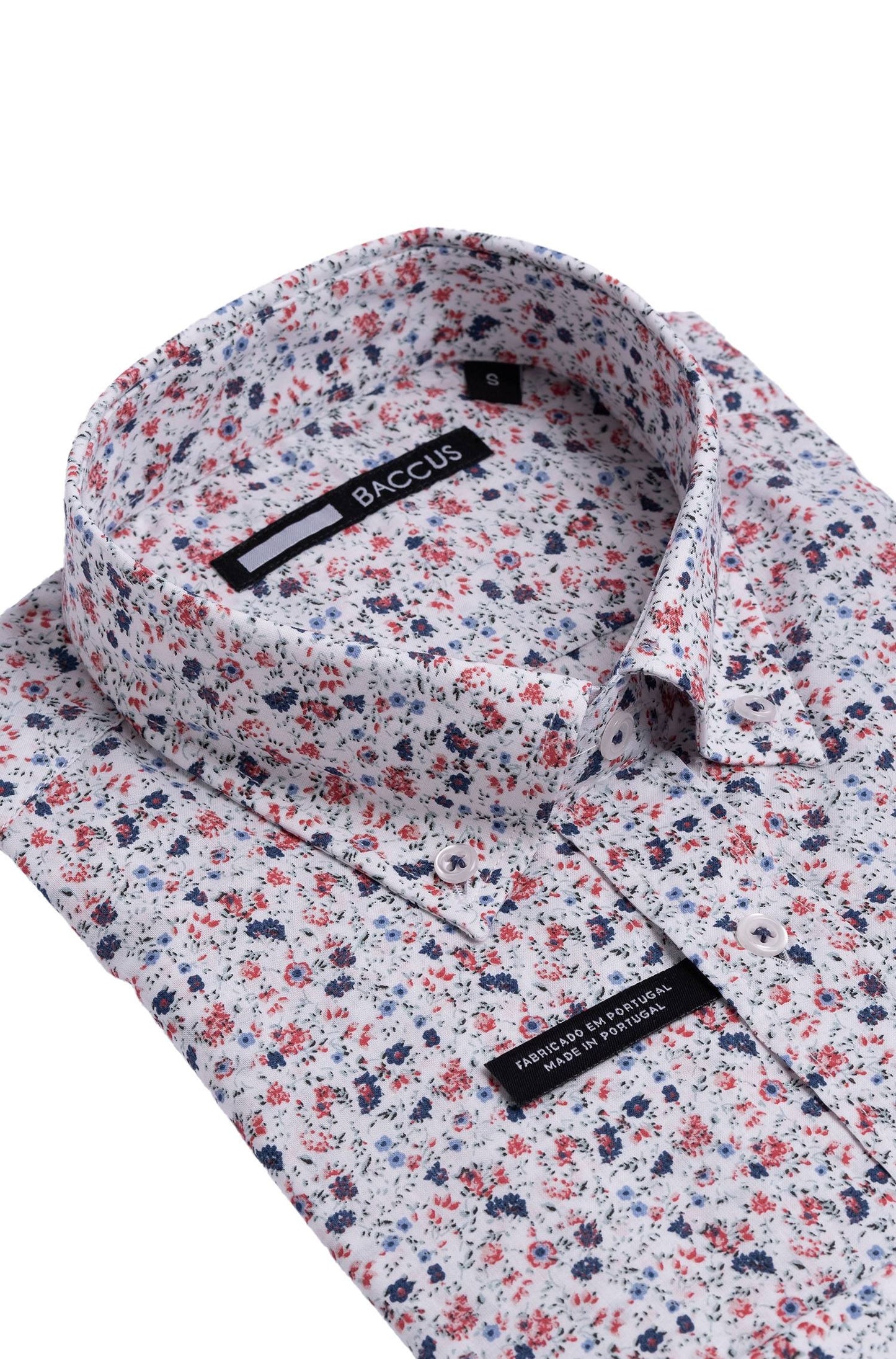 Floral Print Shirt - Red