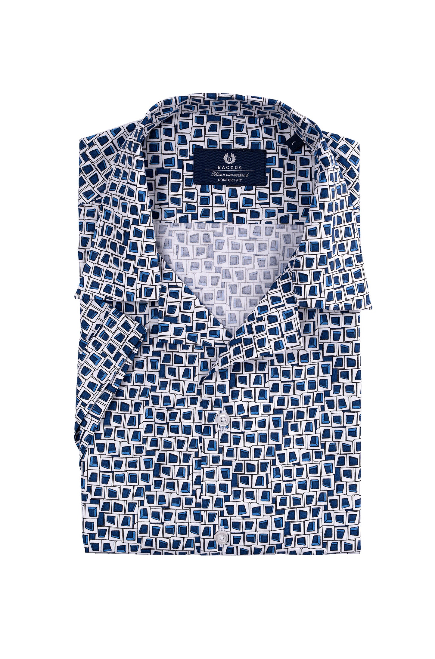 Camisa havaiana Baccus - Azul