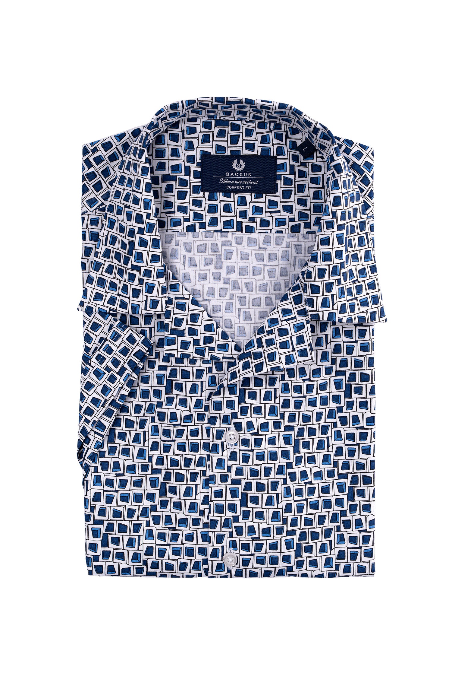 Camisa havaiana Baccus - Azul