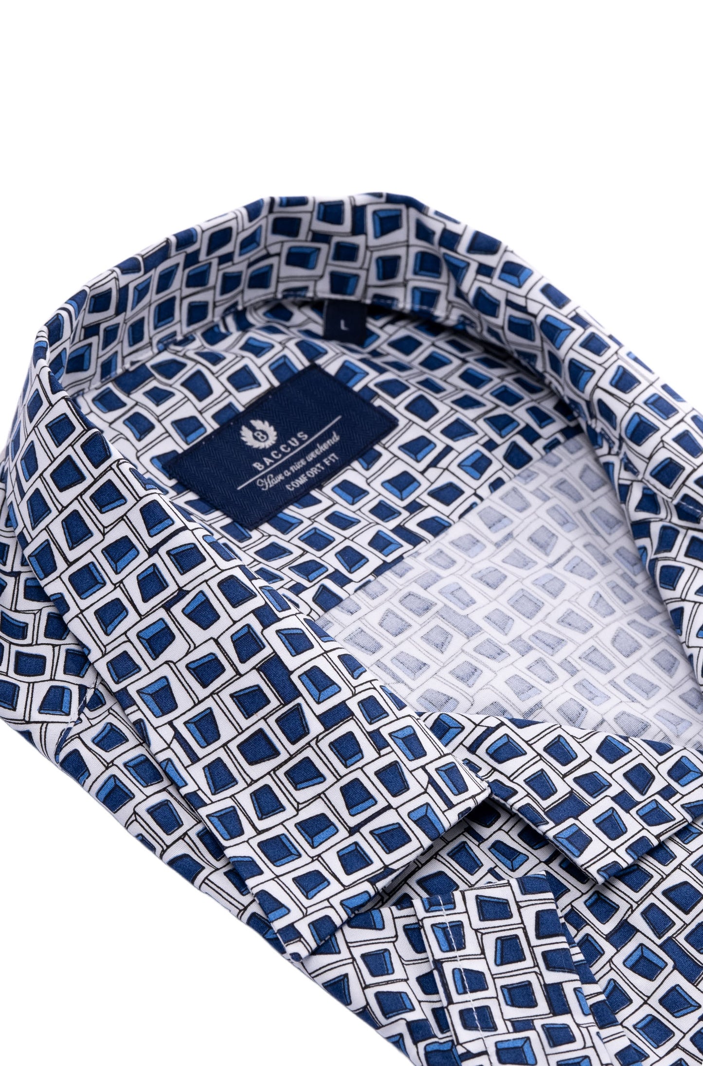 Camisa havaiana Baccus - Azul