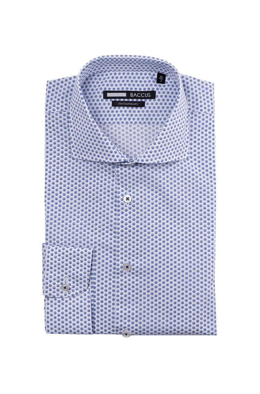 Camisa Baccus estampada - Azul