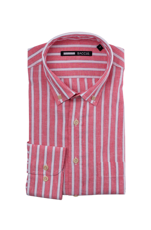 Men's striped shirt - Red