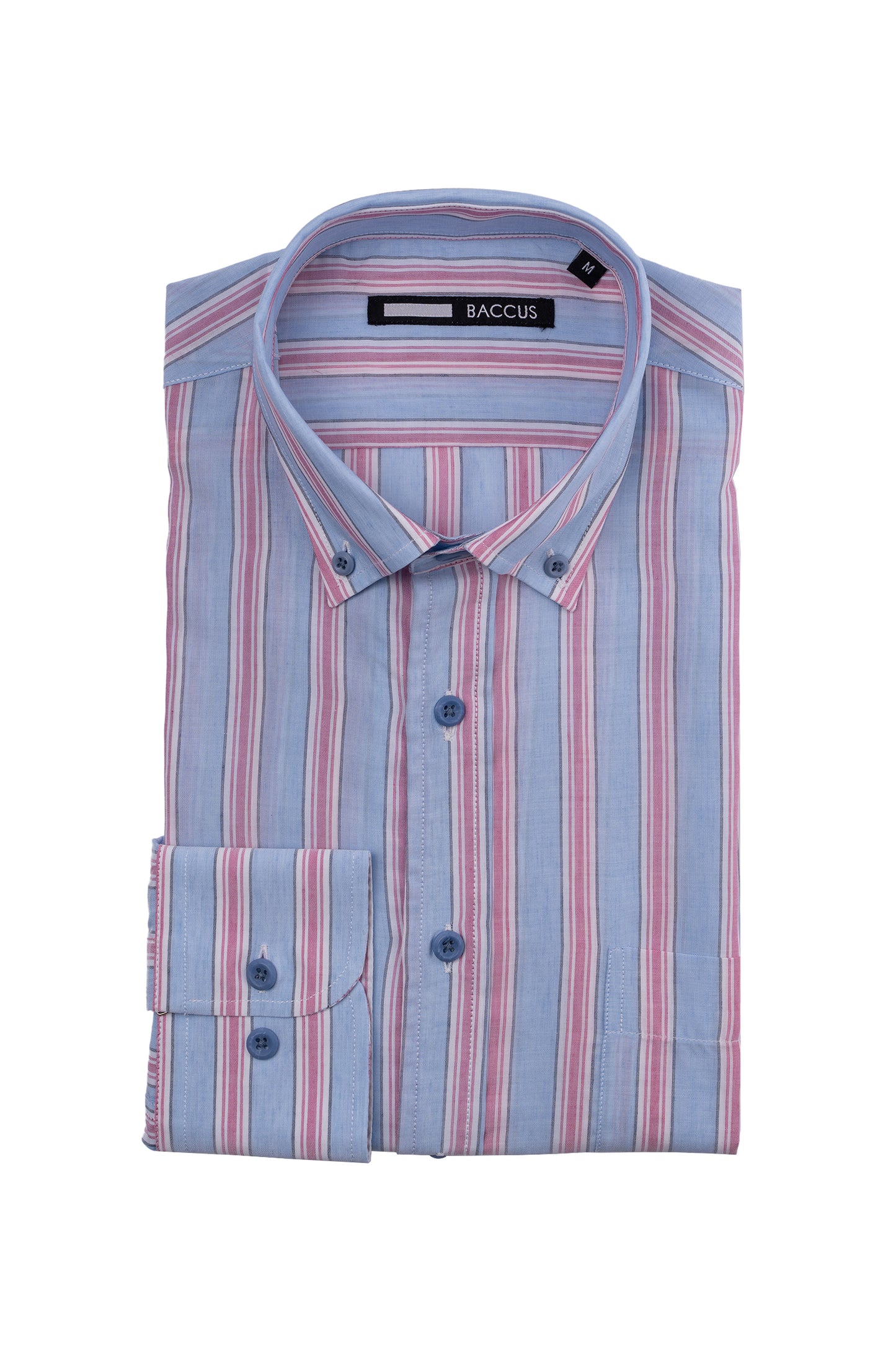 Camisa de homem com risca - Rosa