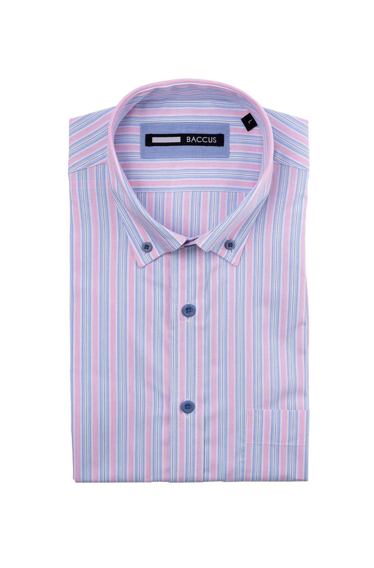 Camisa de homem com risca - Rosa