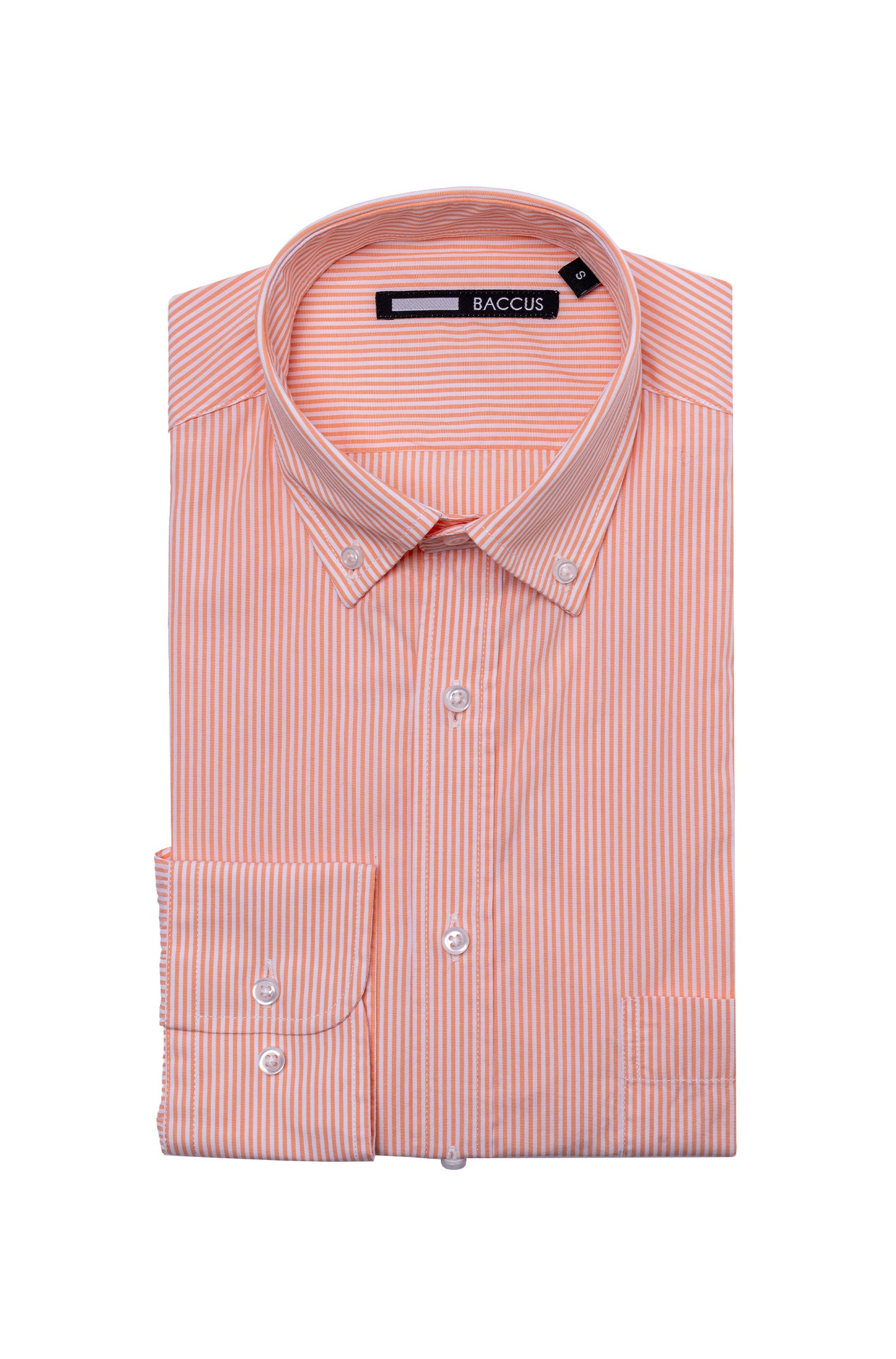 Men's striped shirt - Orange
