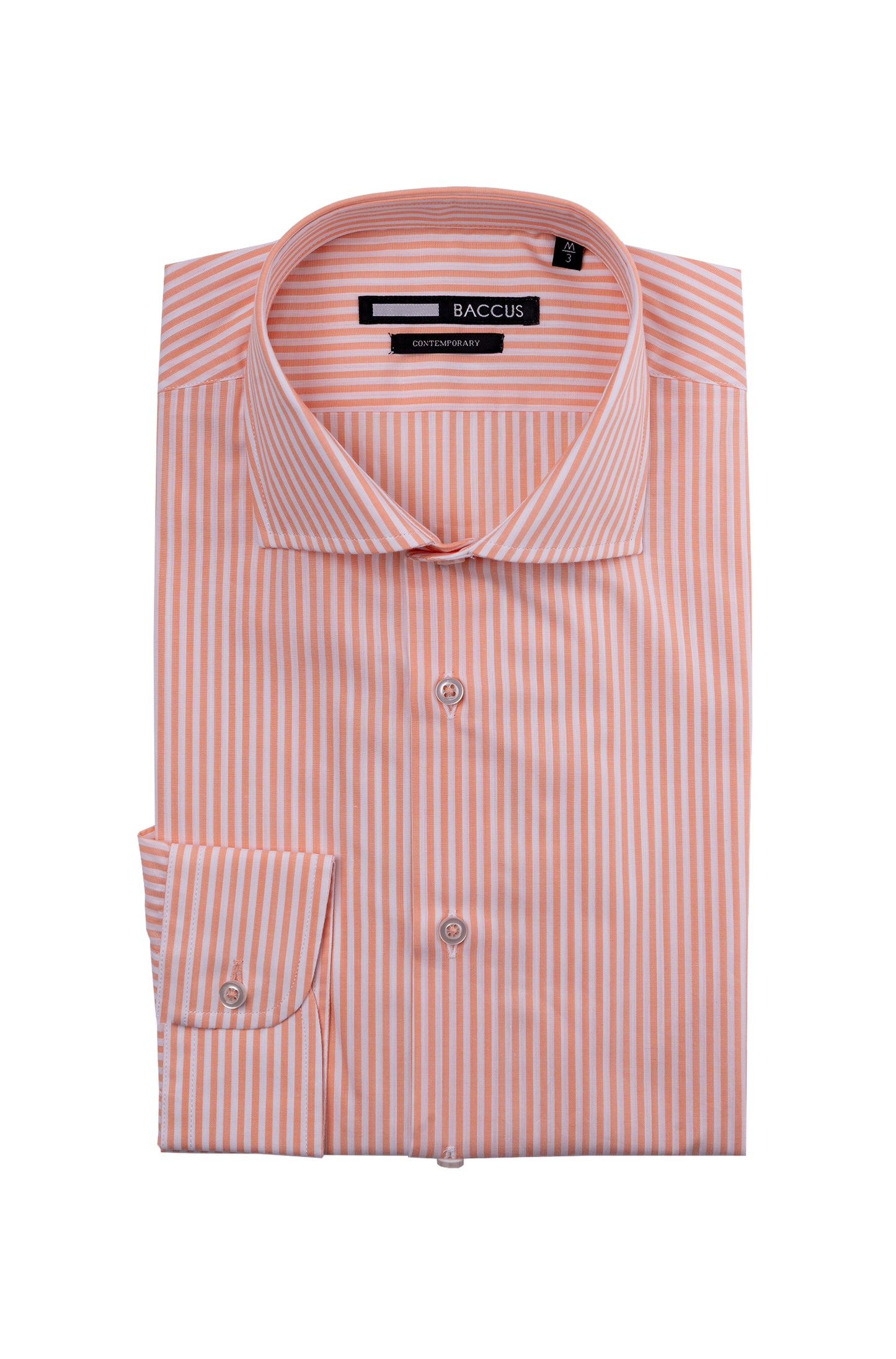 Camisa de homem com risca - Laranja