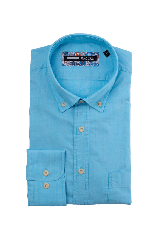 Plain shirt for men - Blue