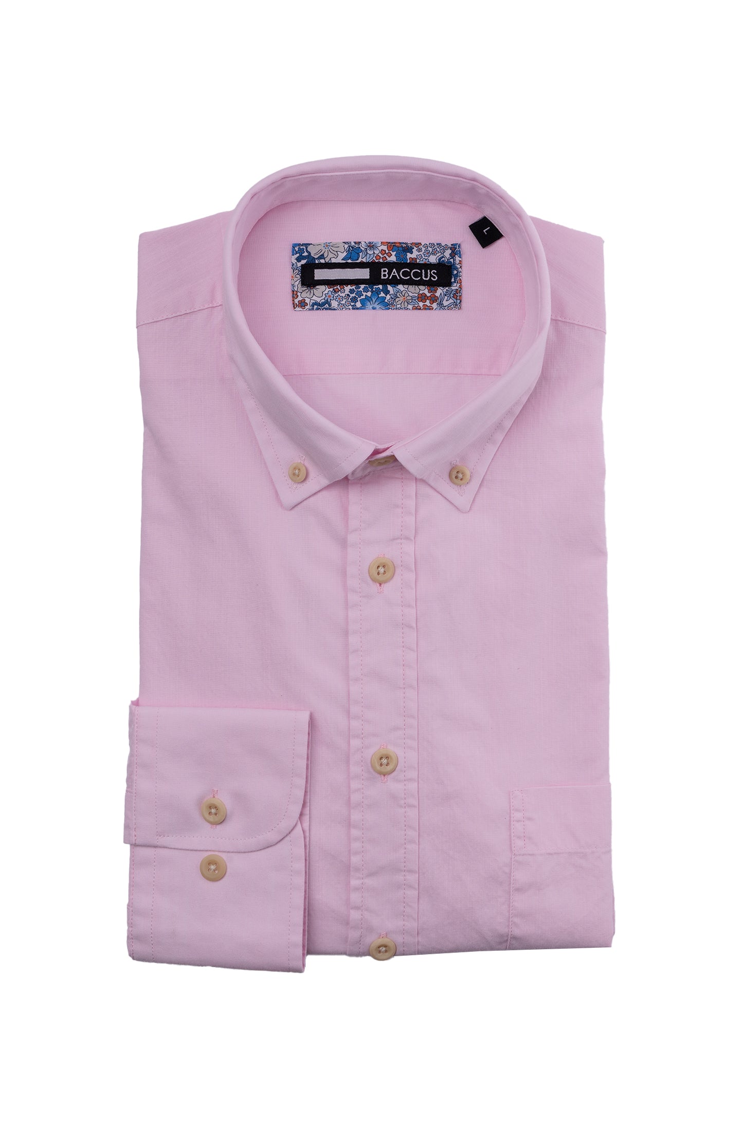 Plain shirt for men - Pink