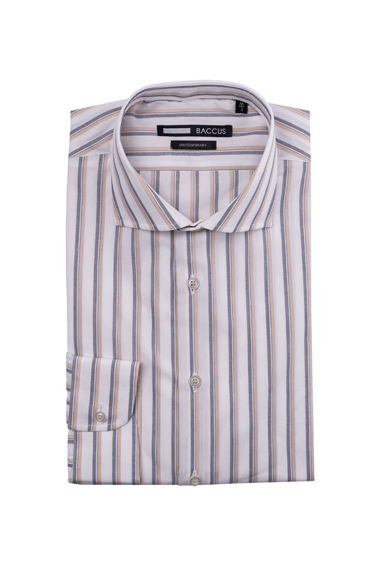 Men's striped shirt - Beige